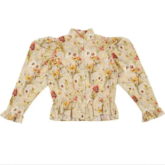 NWT Batsheva x Laura Ashley Grace Blouse in
Witton Floral Sz 10 - Picture 11 of 13
